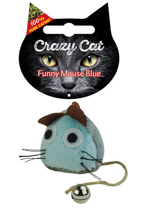 CRAZY CAT Funny Mouse Blau mit 100% Catnip