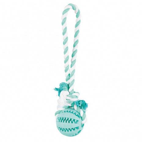 Trixie DENTAfun Naturgummi-Ball am Tau