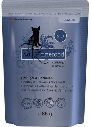 Catz Finefood Classic N.17 Drób i Krewetki saszetka 85g