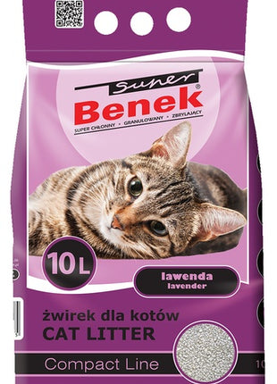 Super Benek Compact Zapachowy Lawenda (ciemny fiolet) 10L