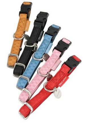 Zolux Obroża regulowana Mac Leather 15mm Żółta [522035JA]