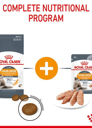 Royal Canin Hair & Skin Care w sosie  karma mokra dla kotów dorosłych, zdrowa skóra, piękna sierść saszetka 85g