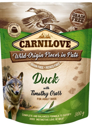 Carnilove Dog Duck & Timothy Grass - kaczka i tymotka łąkowa saszetka 300g