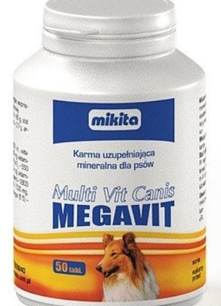 Mikita Megavit Multi-Vit Canis - witaminy, minerały i aminokwasy dla psów 50 tabl.
