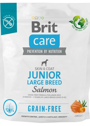 Brit Care Grain Free Junior Large Breed Salmon 1kg