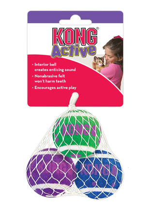 KONG Cat Tennis Balls With Bells