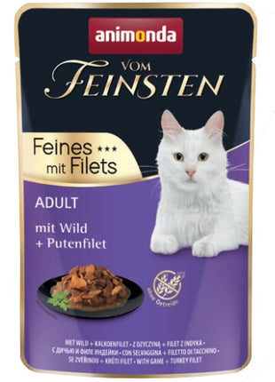 Animonda vom Feinsten Cat Adult Dziczyzna + filet z indyka saszetka 85g