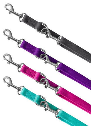 CHABA Smycz taśma regulowana gładka 25mm/260cm fuksja