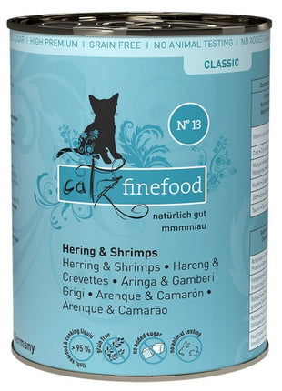 Catz Finefood Classic N.13 Śledź i Krewetki puszka 400g
