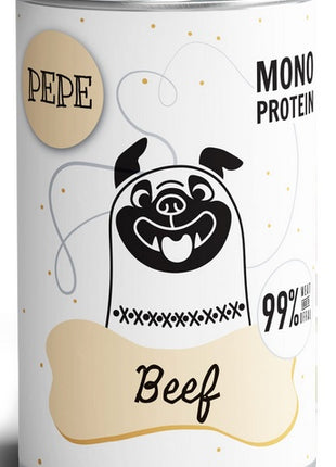 Paka Zwierzaka PEPE Beef (wołowina) puszka 400g