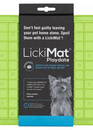 LickiMat Playdate Kwadrat miękki zielony