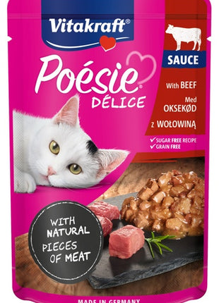 Vitakraft Poesie Deli Sauce wołowina saszetka 85g