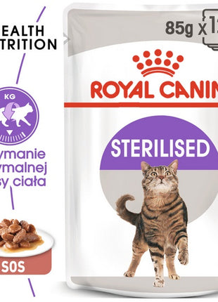 Royal Canin Sterilised w sosie karma mokra dla kotów dorosłych, sterylizowanych saszetka 85g