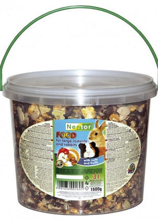 Nestor Pokarm dla dużych gryzoni i królików orzechowo-owocowy 3L