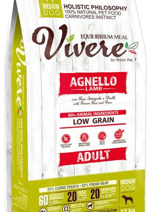 Vivere Dog Medium Adult Lamb 3kg Karma Monobiałkowa z Jagnięciną