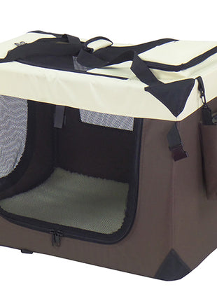 Pet-Star Transport-Hütte, braun/beige