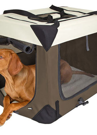 Pet-Star Transport-Hütte, braun/beige