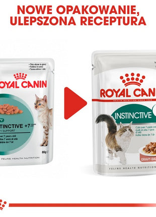 Royal Canin Instinctive +7 w sosie karma mokra dla kotów starszych, wybrednych saszetka 85g