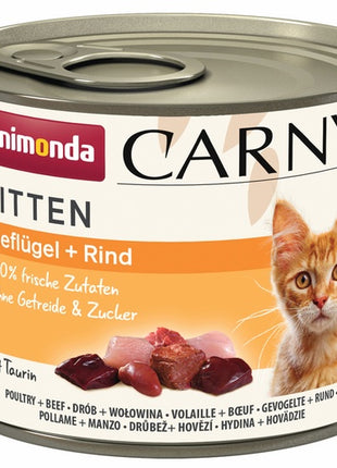 Animonda Carny Kitten Wołowina + Drób puszka 200g
