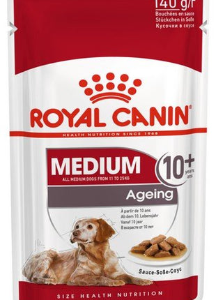 Royal Canin Medium Ageing 10+ karma mokra w sosie dla psów dojrzałych po 10 roku życia, ras średnich saszetka 140g
