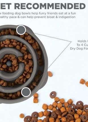 Outward Hound Fun Feeder Mini Miska spowalniająca szara [69891]