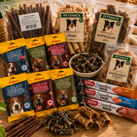 Fidello monthly snack pack for dogs – varied treats for a whole month - 2 kg