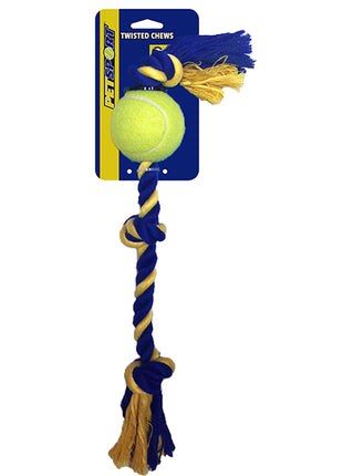 PETSPORT Medium-3-Knotenseil mit Ball
