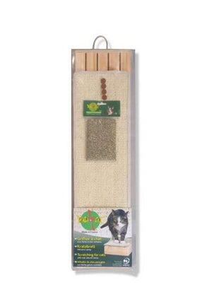 Wasabycat Deluxe Kratzbrett aus Holz mit Catnip