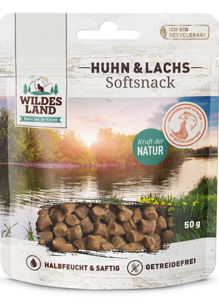 Wildes Land Cat Softsnack Huhn & Lachs 50g